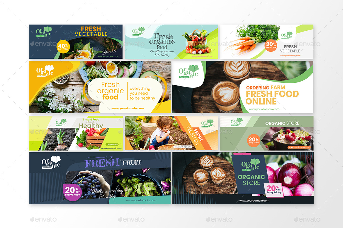 10 Facebook Cover - Organic, Web Elements | GraphicRiver